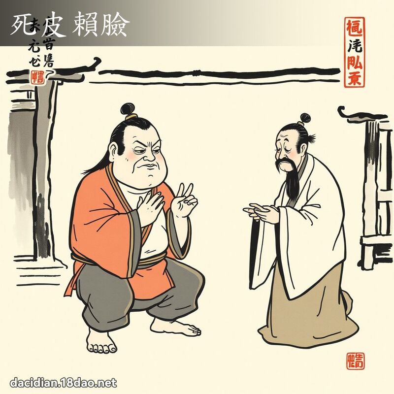 死皮赖脸 配图