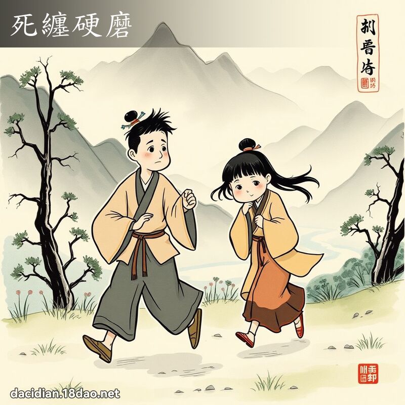 死缠硬磨 配图