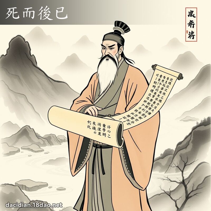 死而后已 配图