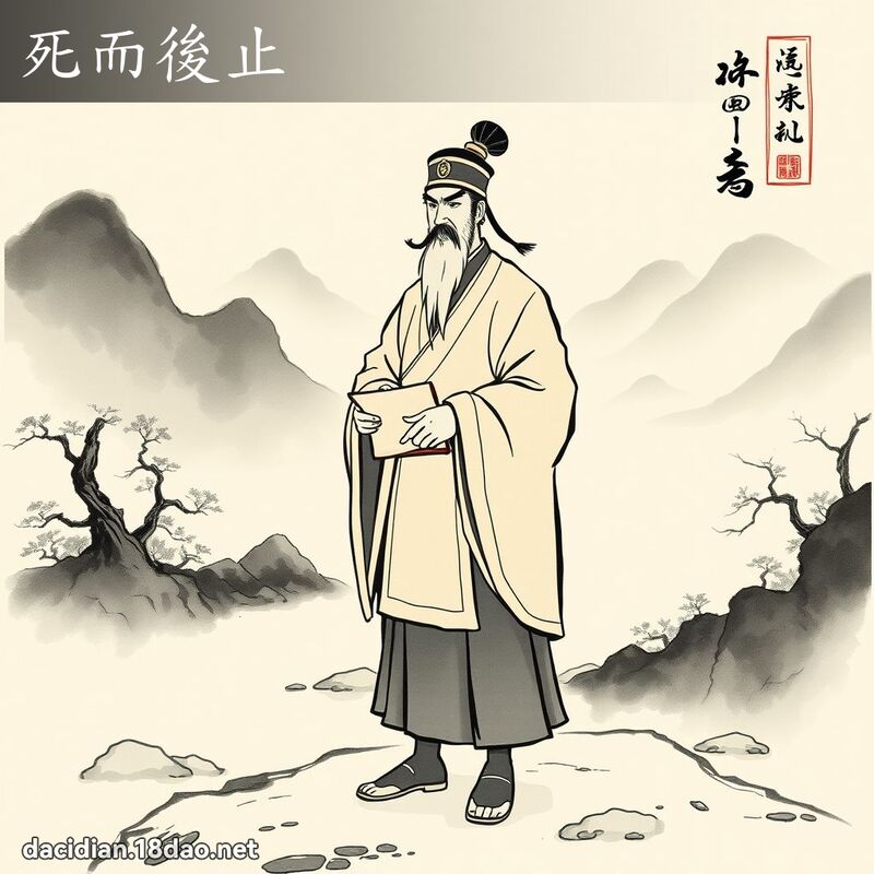 死而后止 配图