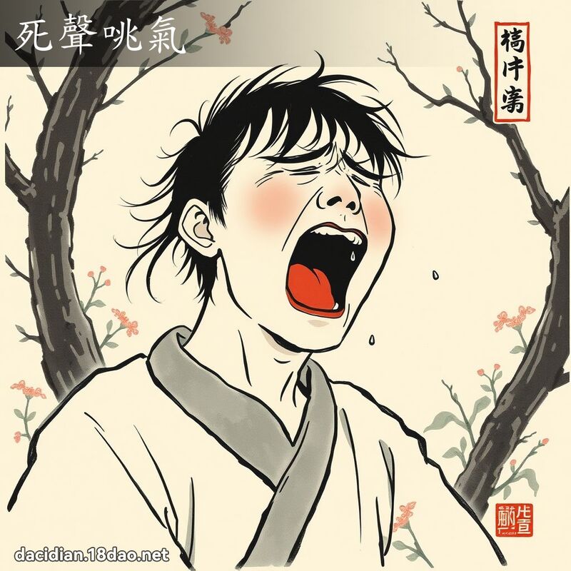 死聲咷氣 - 中華成語配圖