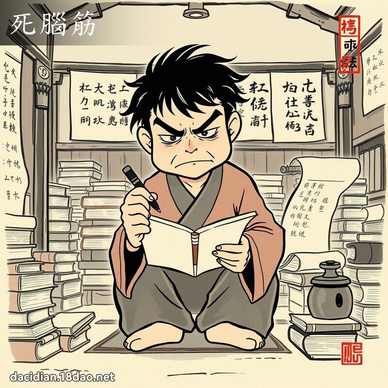 死脑筋 配图