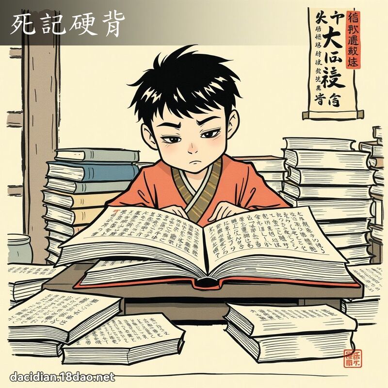 死记硬背 配图