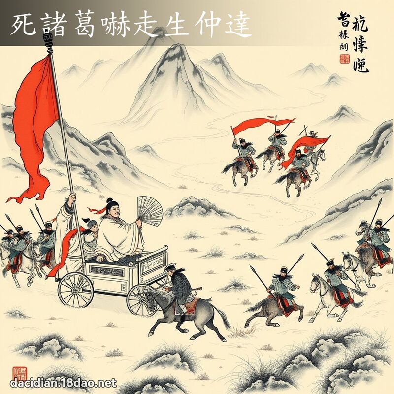 死诸葛嚇走生仲达 配图