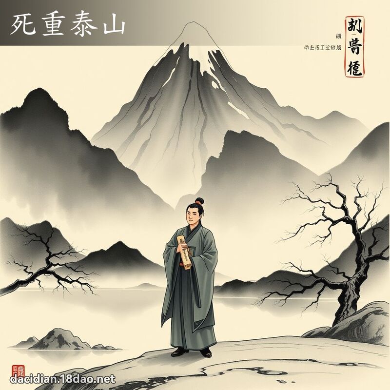 死重泰山 配图
