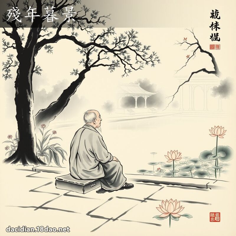 殘年暮景 配图
