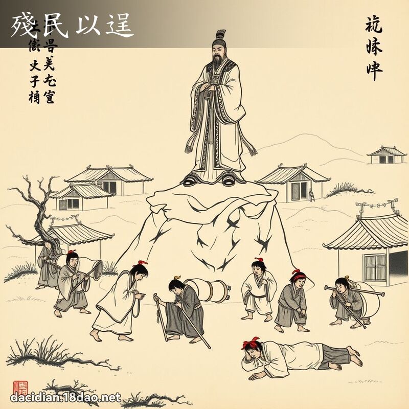 殘民以逞 配图