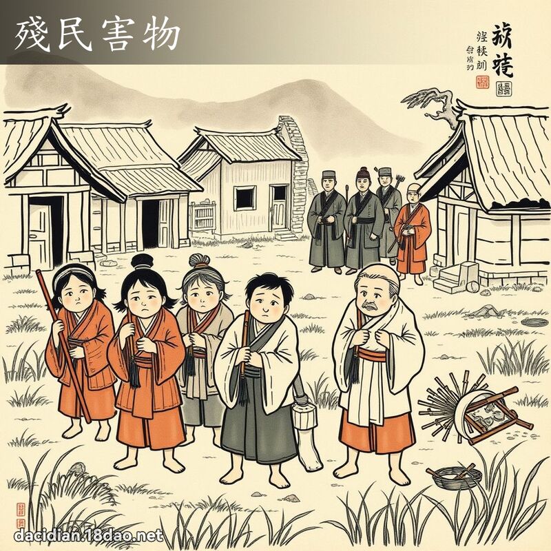 殘民害物 配图