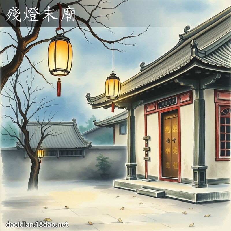 殘燈末廟 配图