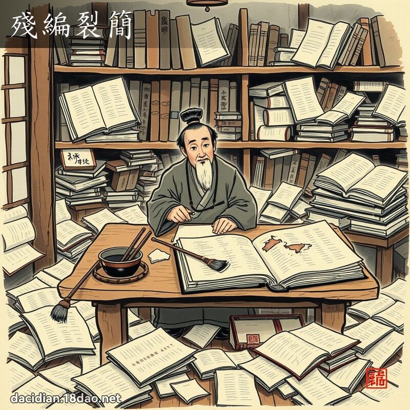 殘編裂簡 配图