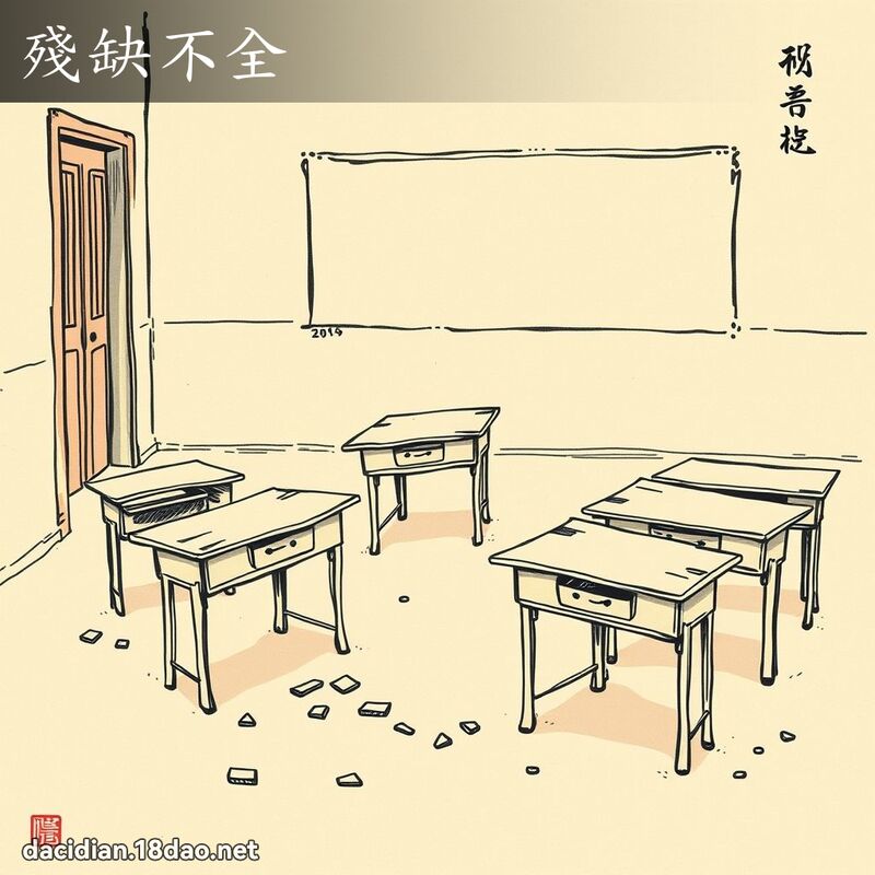 殘缺不全 配图