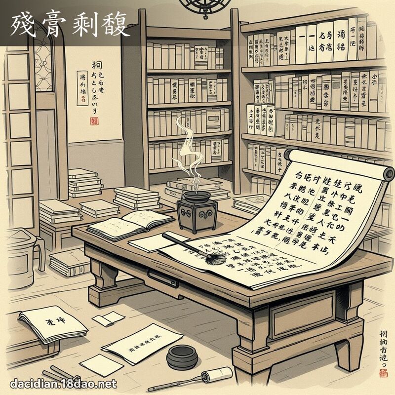 殘膏剩馥 配图