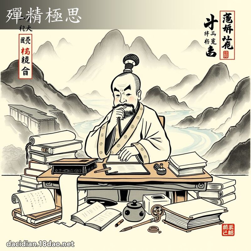 殫精極思 配图