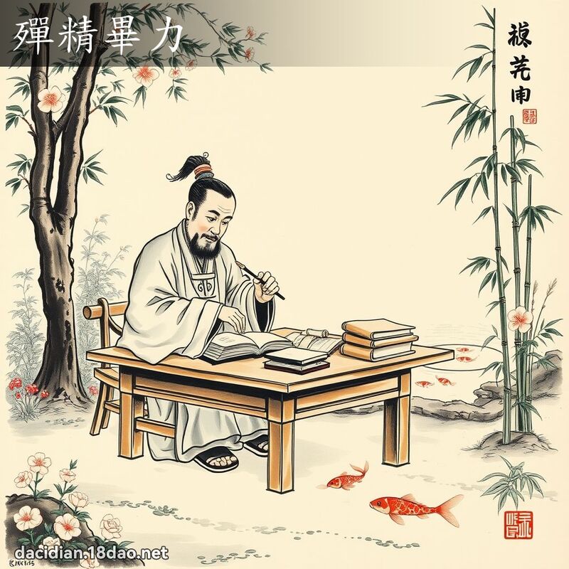 殫精畢力 配图