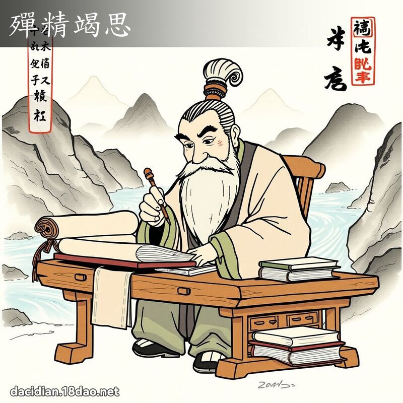 殫精竭思 配图
