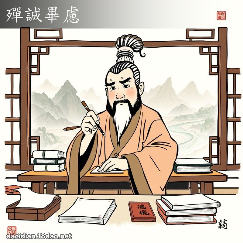 殫誠畢慮 配图