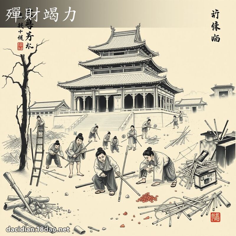 殫財竭力 配图