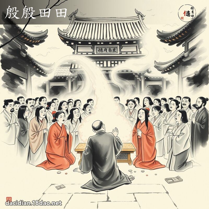 殷殷田田 配图