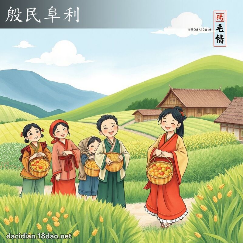 殷民阜利 配图