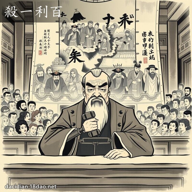 殺一利百 配图