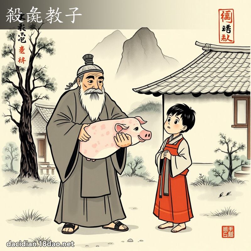 杀彘教子 配图