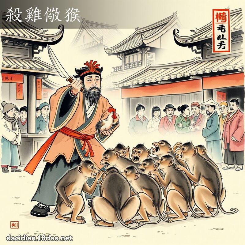 杀鸡儆猴 配图