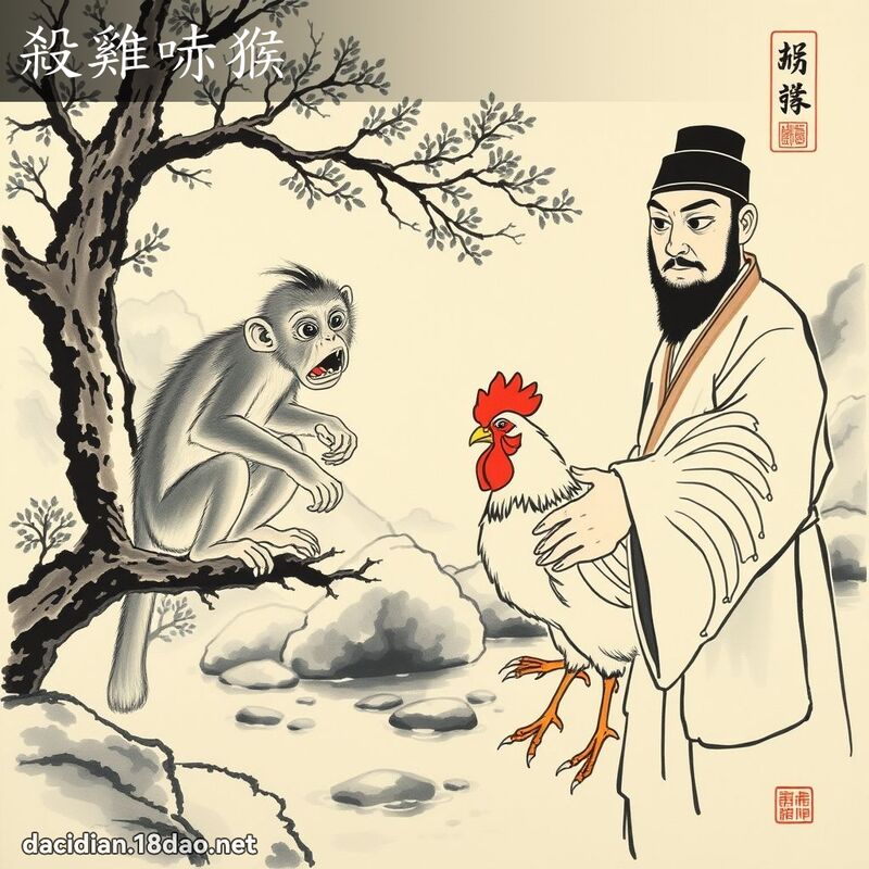 杀鸡哧猴 配图