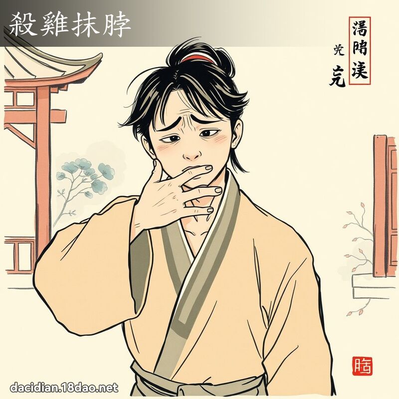 杀鸡抹脖 配图