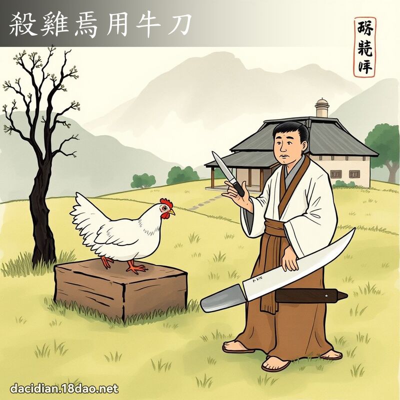 杀鸡焉用牛刀 配图