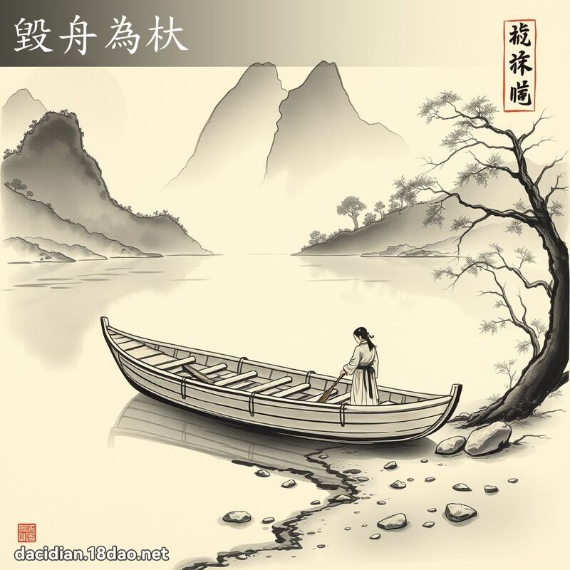 毁舟为杕 配图
