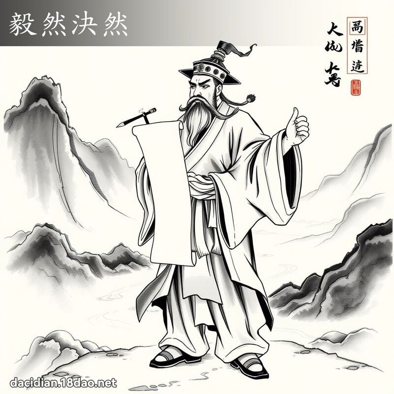 毅然决然 配图