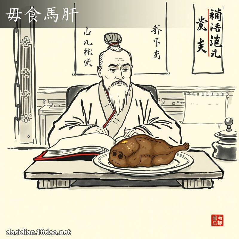 毋食马肝 配图