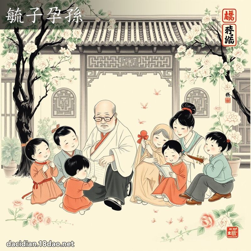 毓子孕孙 配图