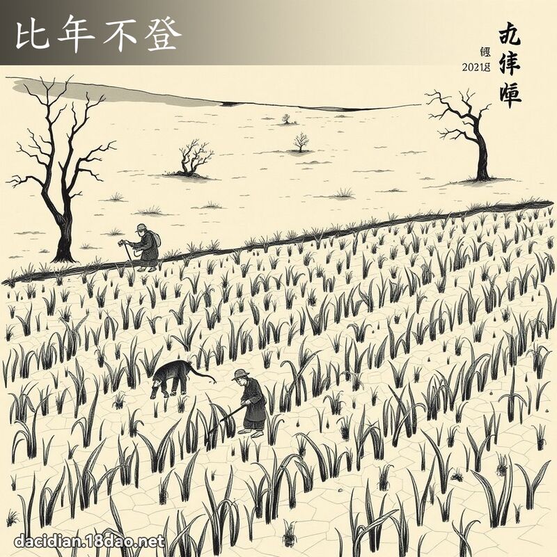 比年不登 配图