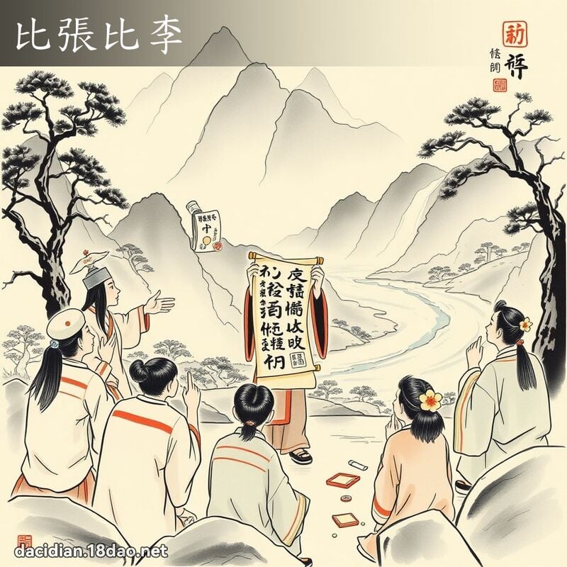 比张比李 配图
