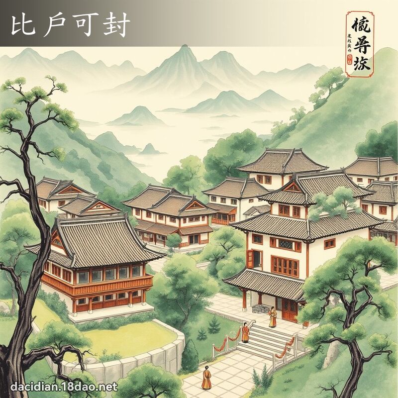 比户可封 配图