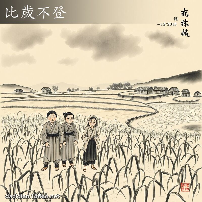 比岁不登 配图