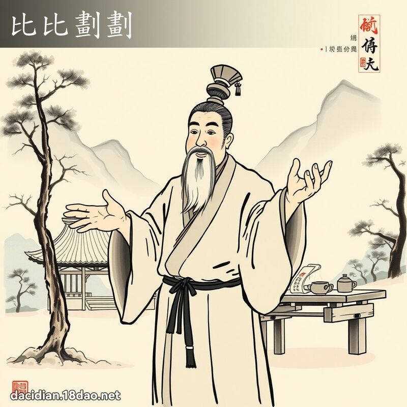 比比划划 配图