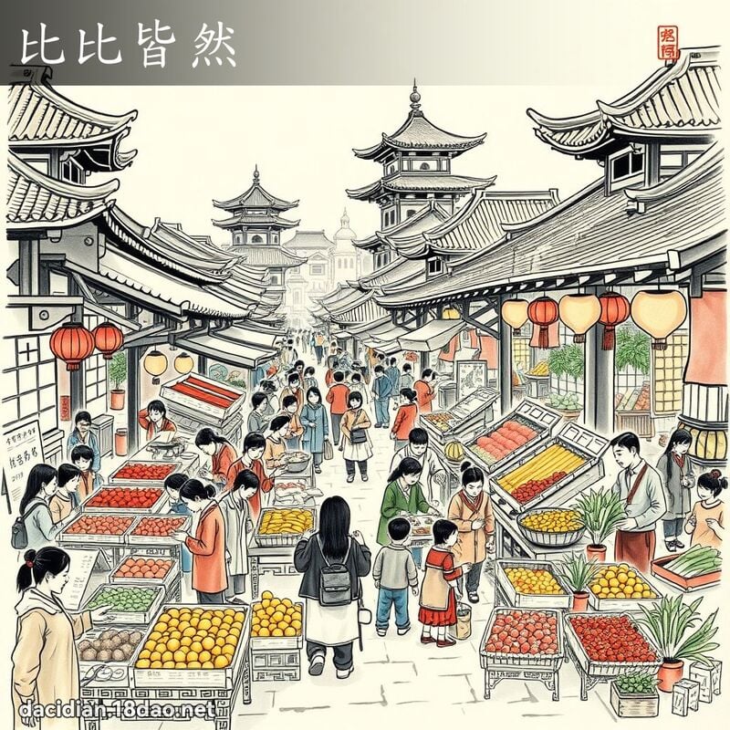 比比皆然 配图