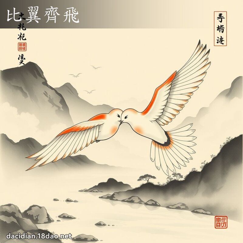 比翼齐飞 配图