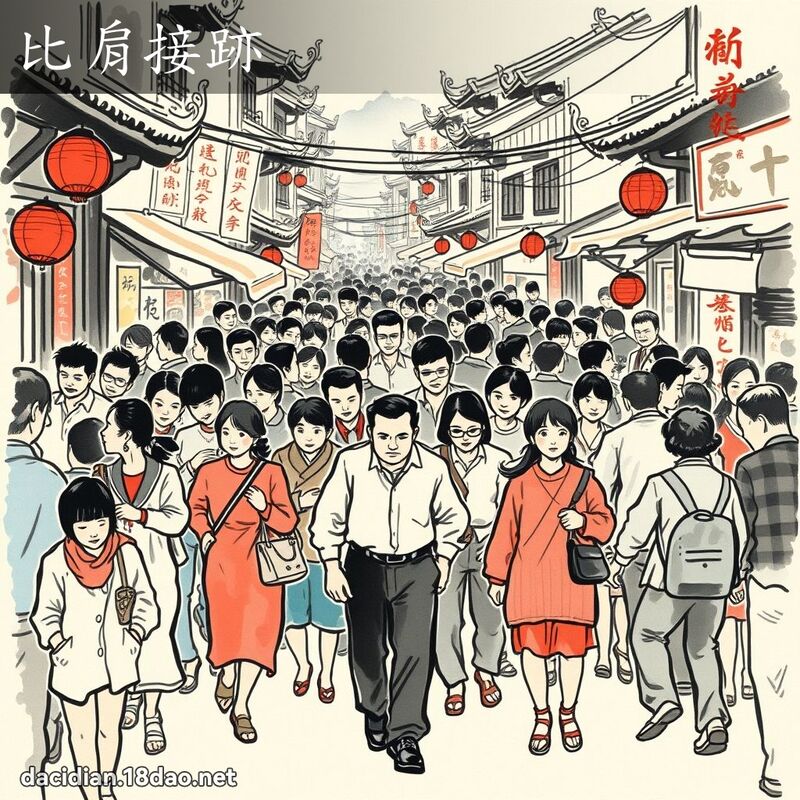 比肩接跡 配图