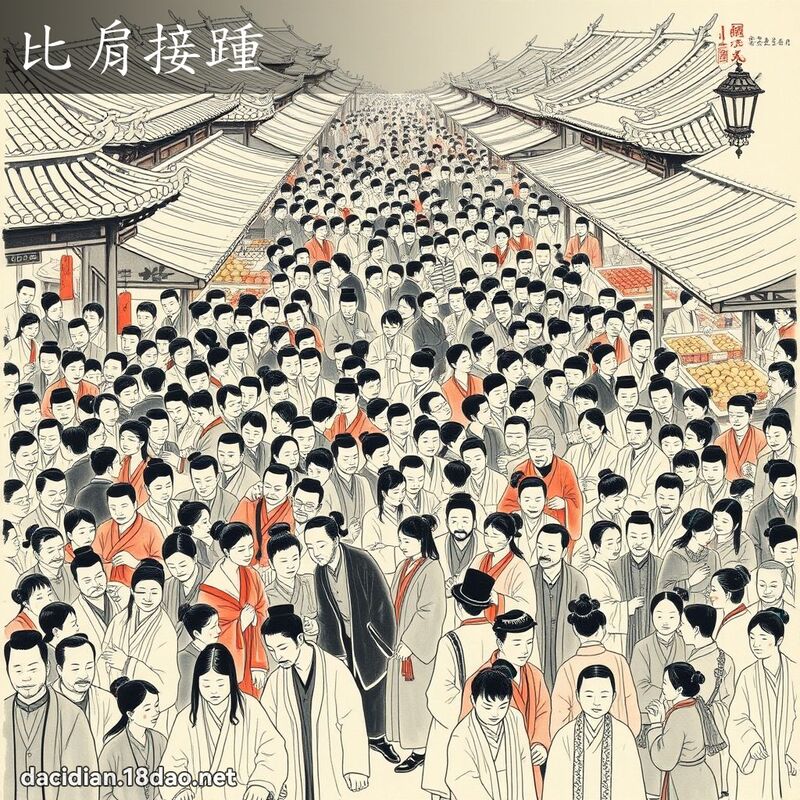 比肩接踵 配图