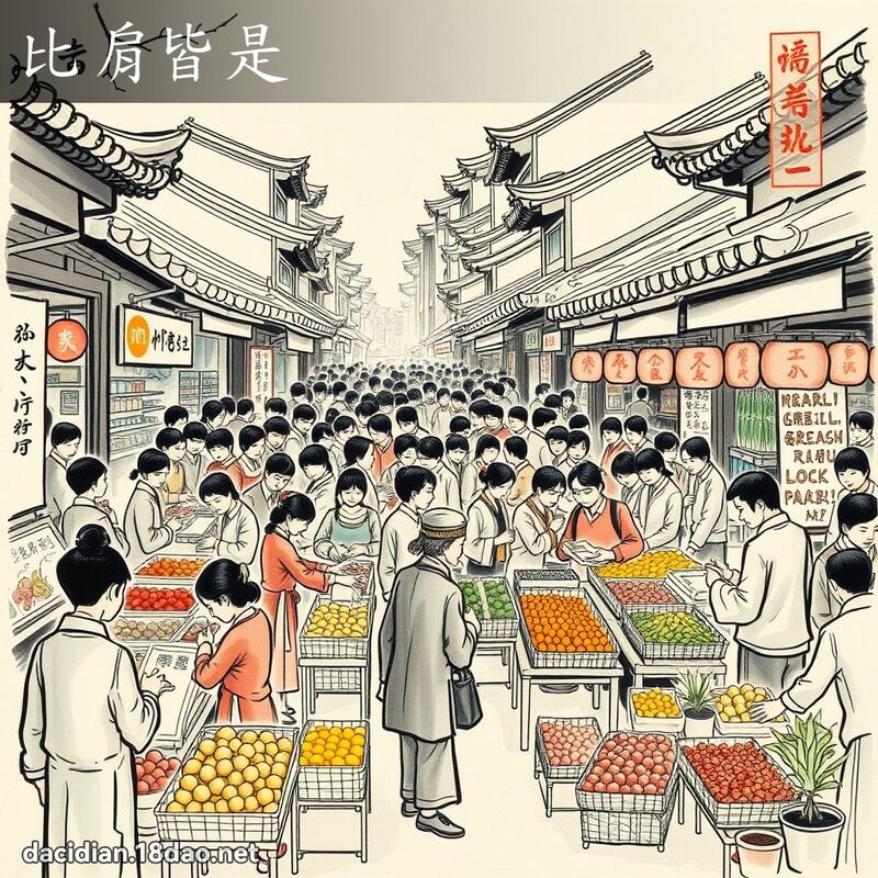 比肩皆是 配图