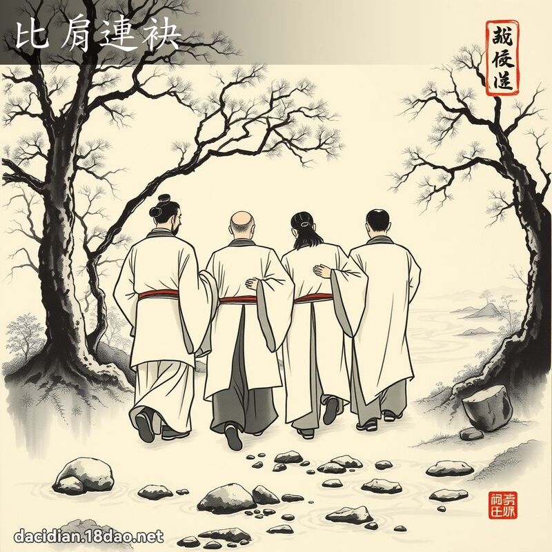 比肩连袂 配图