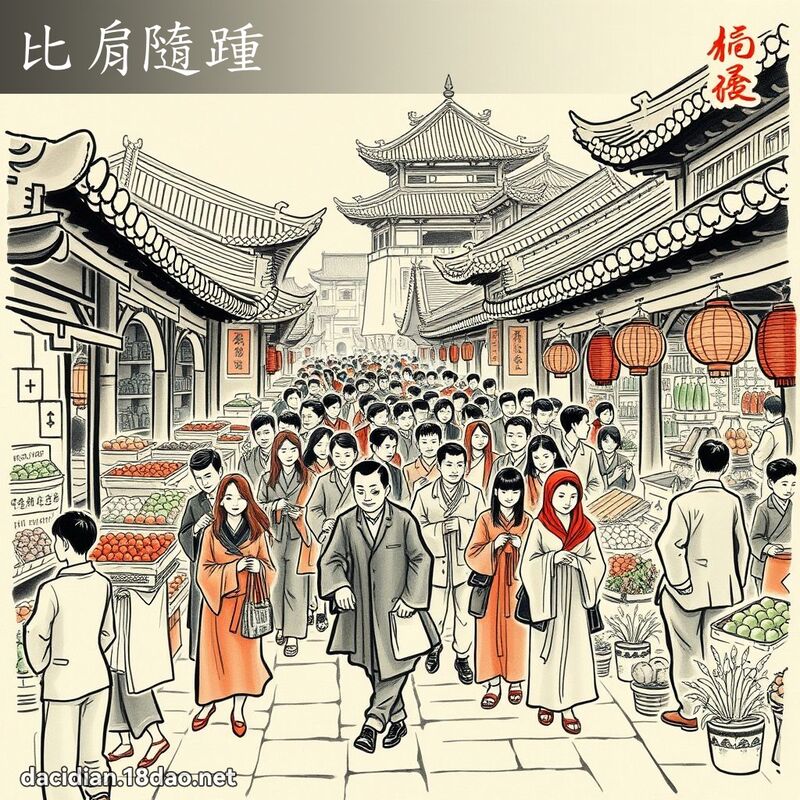 比肩隨踵 配图
