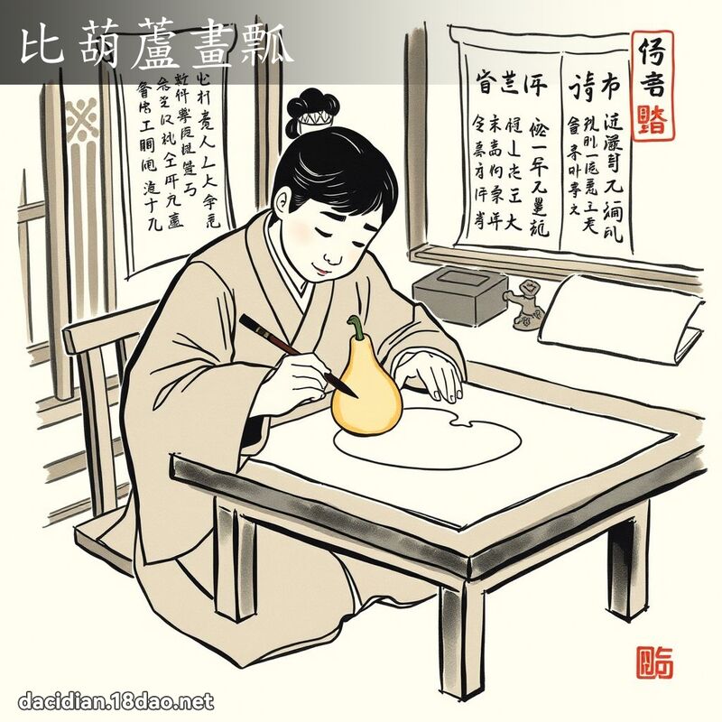 比葫芦画瓢 配图