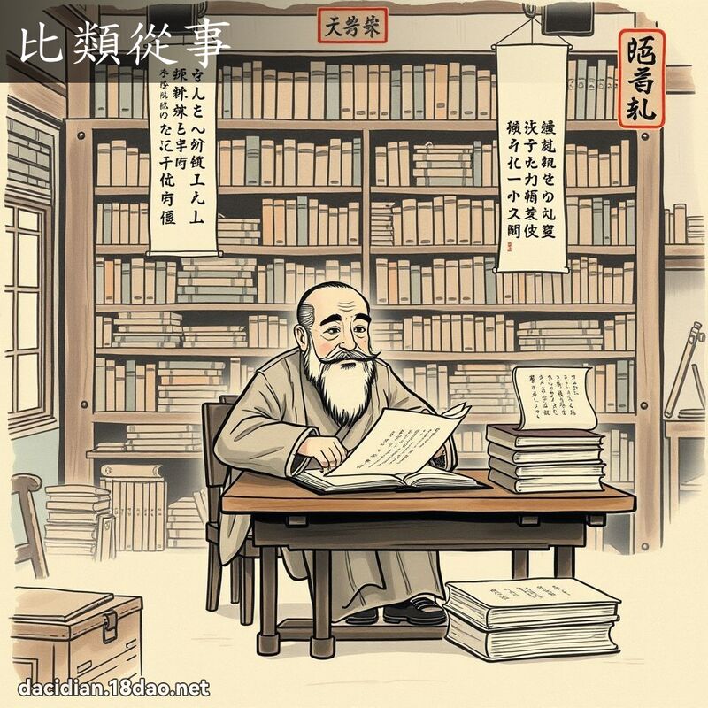 比类从事 配图