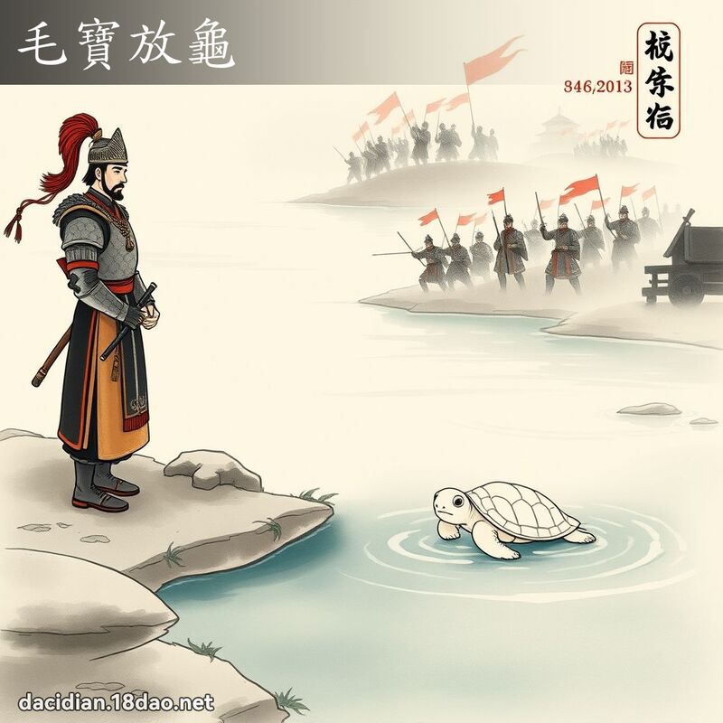 毛宝放龟 配图