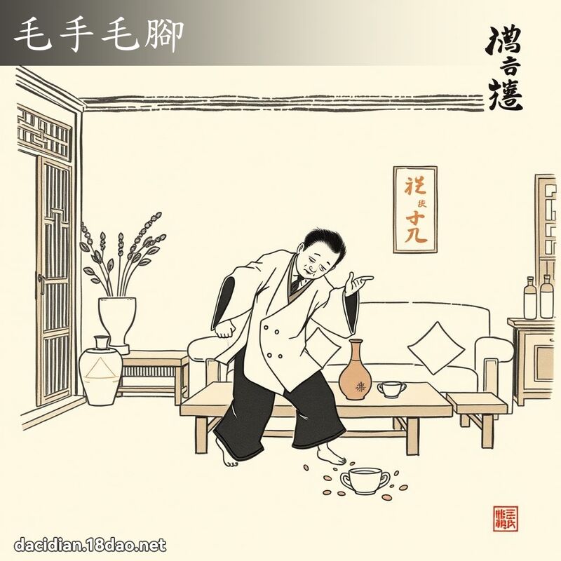 毛手毛脚 配图
