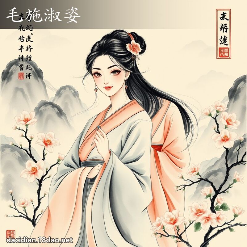 毛施淑姿 配图